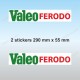 2 sticker decals VALEO FORODO for ALPINE RENAULT