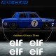 4 ELF vintage sticker decal RENAULT GORDINI