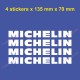 4 sticker MICHELIN Vintage RENAULT GORDINI pour R8 R12 et ALPINE