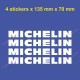 4 Vintage MICHELIN Aufkleber RENAULT GORDINI R8 R12