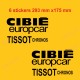 6 Vintage Cibié Europcar Tissot  Aufkleber RENAULT GORDINI R8 R12