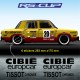 6 Vintage Cibié Europcar Tissot  Aufkleber RENAULT GORDINI R8 R12