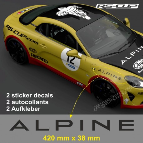 2 decal 42 cm ALPINE for A110