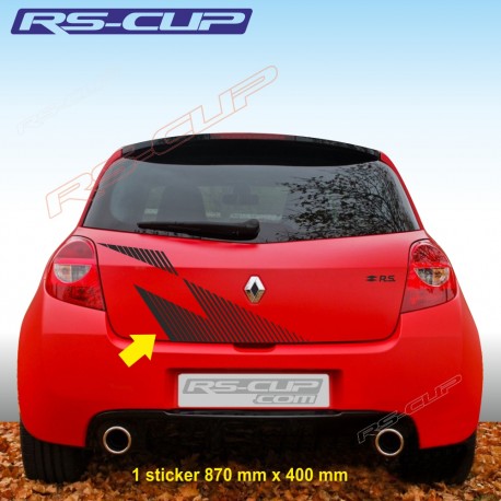 Kofferraum Aufkleber MEGANE TROPHY RS für Clio 3 RS