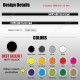 CLIO SPORT stripe decals kit for Renault CLIO 3 RS