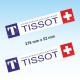 2 sticker decals TISSOT 28 cm for ALPINE RENAULT