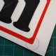 2 sticker decals DEVIL 16 cm for ALPINE RENAULT