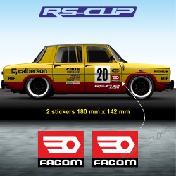 2 sticker decals FACOM for ALPINE RENAULT