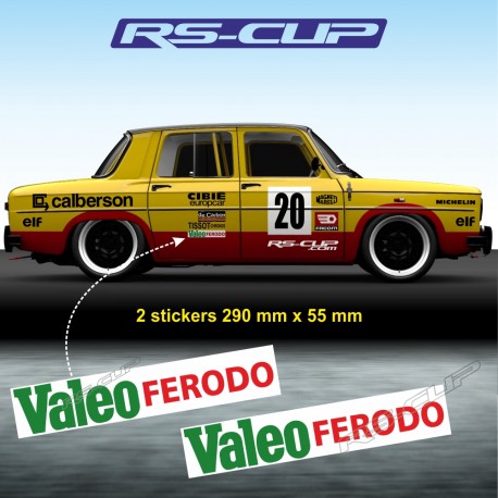 2 Aufkleber VALEO FORODO für ALPINE RENAULT