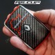 Aufkleber für 4 Tasten Schlüssel RENAULT SPORT CARBON look und logo RS-CUP grau