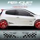 RACING CHEQUERED FLAG decals for Renault CLIO 2 RS