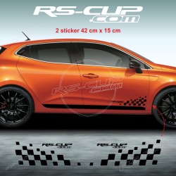RACING CHEQUERED FLAG decals for Renault CLIO 2 RS