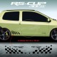 RACING FLAG Seitenstreifen Aufkleber für RENAULT TWINGO