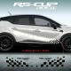 RACING CHEQUERED FLAG decals for Renault CAPTUR