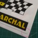 2 sticker decals S.E.V. MARCHAL 13cm for ALPINE RENAULT