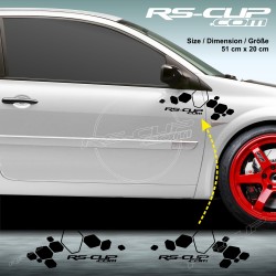 Kit 2 stickers DIAMOND RACING pour Renault MEGANE 2 RS