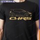 Men Tshirt CLIO 4 RS Renault Sport Black golden