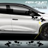 Kit 2 stickers DIAMOND RACING pour Renault CLIO 4 RS