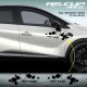 DIAMOND RACING Seitenstreifen Aufkleber für RENAULT CAPTUR