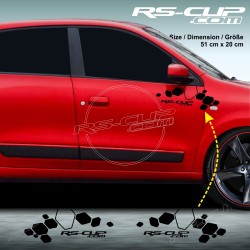Kit 2 stickers DIAMOND RACING pour Renault TWINGO RS