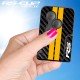 Aufkleber für 3 Tasten Schlüssel RENAULT SPORT Carbon-Look ohne Logo