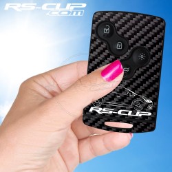 Sticker for 4 buttons Key CLIO 4 RS RENAULT SPORT CARBON look