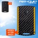 Sticker for 4 buttons Key RENAULT SPORT CARBON look and yellow stripes