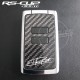 Sticker Clé 4 boutons RENAULT SPORT CARBONE et LOGO RS-CUP GRIS