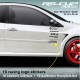 TWINGO Sticker pack 10 logo racing pour RENAULT SPORT MICHELIN RS-CUP ELF RACING DIRECT