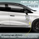 CLIO 4 RS Sticker pack 10 logo racing pour RENAULT SPORT MICHELIN RS-CUP ELF RACING DIRECT