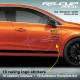 CLIO 5 Aufkleber racing pack 10 logo RENAULT SPORT MICHELIN RS-CUP ELF RACING DIRECT