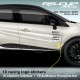 TWINGO Sticker racing pack 10 logo RENAULT SPORT MICHELIN RS-CUP ELF RACING DIRECT