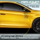 TWINGO Aufkleber racing pack 10 logo RENAULT SPORT MICHELIN RS-CUP ELF RACING DIRECT