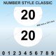 Plaque numéro de course TYPE 1 avec numéro CLASSIC pour ALPINE RENAULT et Renault Gordini