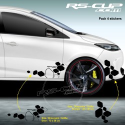 Kit 2 stickers RS DESIGN pour Renault ZOE