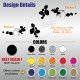 Kit 4 stickers RS DESIGN pour Renault CLIO 2 RS