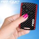 Sticker for 4 buttons Key RENAULT SPORT CARBON look and yellow stripes
