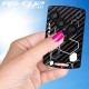 Sticker for 4 buttons Key RENAULT SPORT CARBON look and yellow stripes