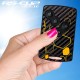 Sticker Clé 4 boutons RENAULT SPORT CARBONE et bandes jaune