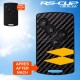 Aufkleber für 4 Tasten Schlüssel RENAULT SPORT CARBON look und Gelb Streifen