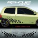 Kit 2 stickers RS DESIGN pour Renault TWINGO