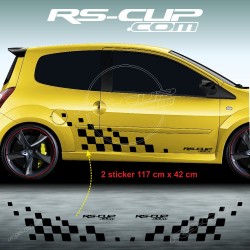 Kit 2 stickers RS DESIGN pour Renault TWINGO