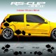 Large diamonds decals for Renault CLIO 2 RS