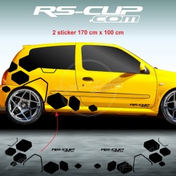 RS DESIGN Seitenstreifen Aufkleber für RENAULT TWINGO