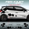 Große Rauten Seitenstreifen Aufkleber für RENAULT CLIO 4 RS
