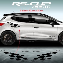 Kit 2 stickers RS DESIGN pour Renault TWINGO
