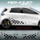 Kit 2 stickers RS DESIGN pour Renault TWINGO
