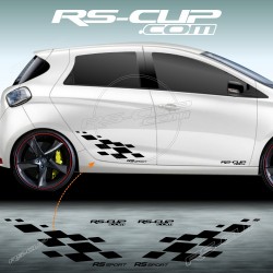 RS DESIGN Seitenstreifen Aufkleber für RENAULT TWINGO