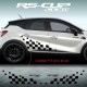 Kit 2 stickers RS DESIGN pour Renault TWINGO