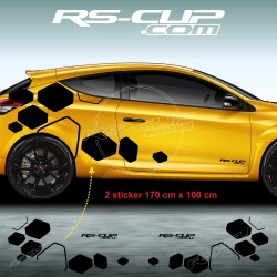 Kit 2 stickers RS DESIGN pour Renault TWINGO